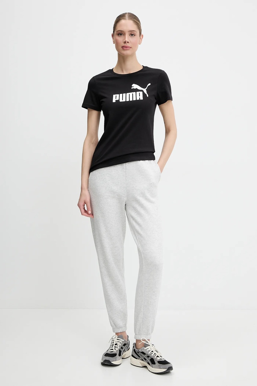 Хлопковая футболка Puma цвет чёрный 631536 Хлопковая футболка Puma цвет чёрный 631536