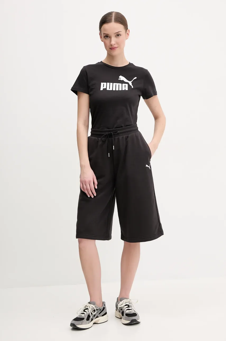 Хлопковая футболка Puma женская цвет чёрный 682370 Хлопковая футболка Puma женская цвет чёрный 682370