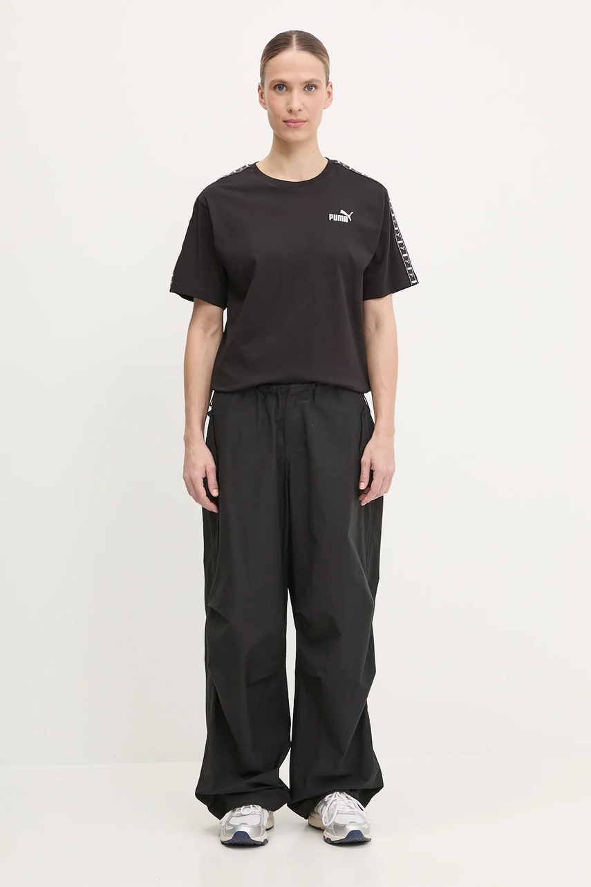 Хлопковая футболка Puma цвет чёрный 685009 Хлопковая футболка Puma цвет чёрный 685009