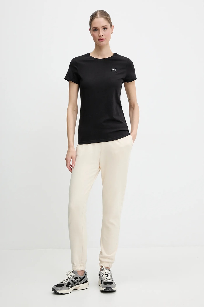 Хлопковая футболка Puma цвет чёрный 685016 Хлопковая футболка Puma цвет чёрный 685016