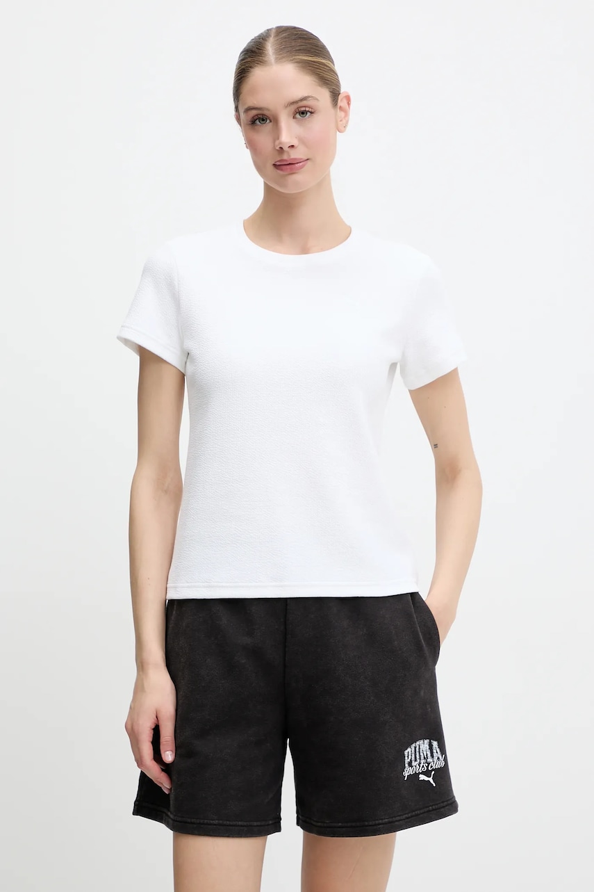 Puma tricou culoarea bej, 685053