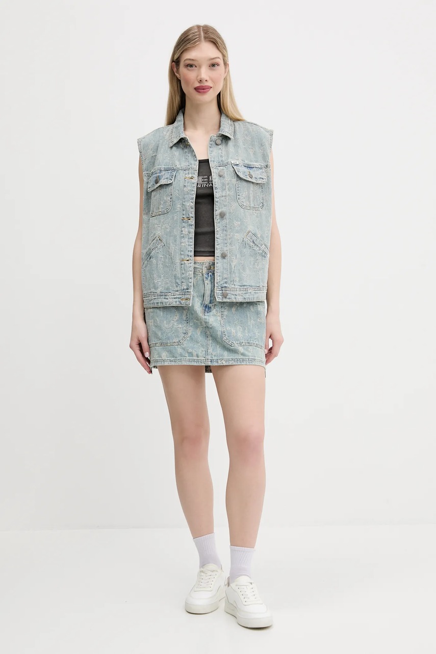 Top Guess Originals χρώμα: μαύρο, W5GP50 KCTT1 φωτογραφία