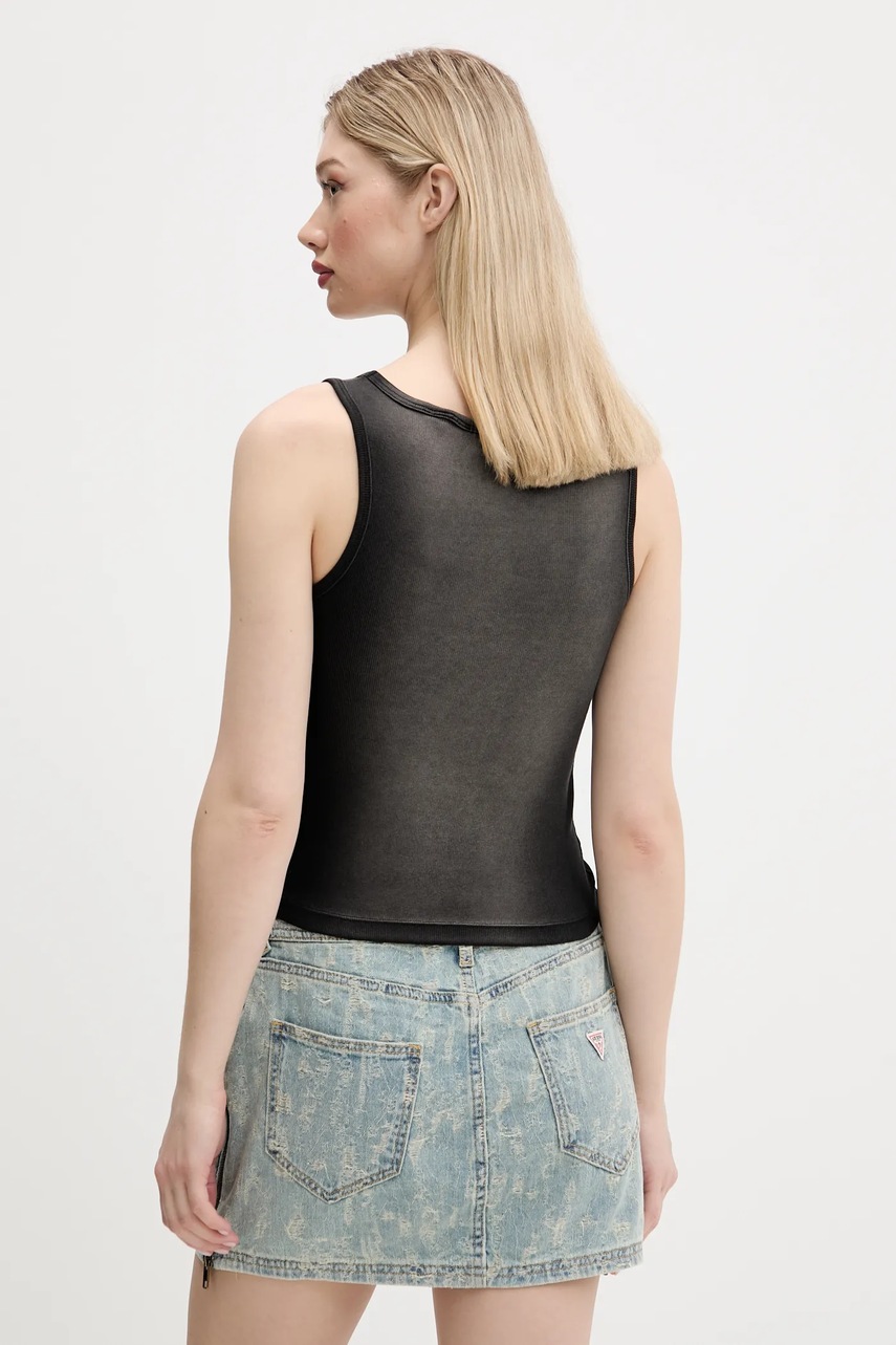 Top Guess Originals χρώμα: μαύρο, W5GP50 KCTT1 φωτογραφία