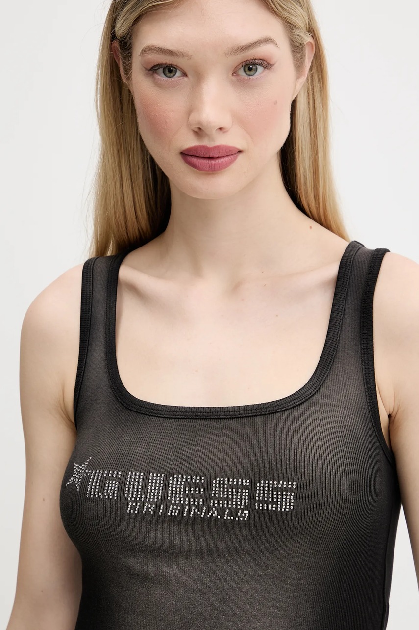 Top Guess Originals χρώμα: μαύρο, W5GP50 KCTT1 φωτογραφία