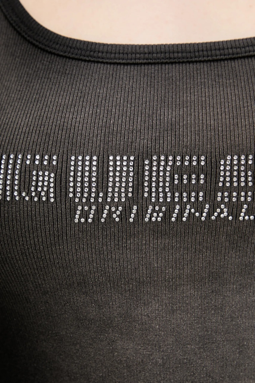 Top Guess Originals χρώμα: μαύρο, W5GP50 KCTT1 φωτογραφία