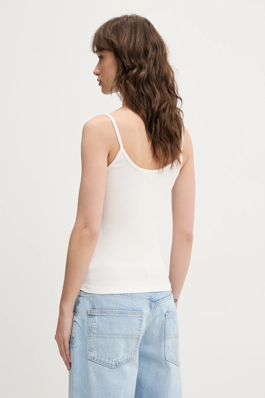 Топ Tommy Jeans цвет бежевый DW0DW20241 Топ Tommy Jeans цвет бежевый DW0DW20241