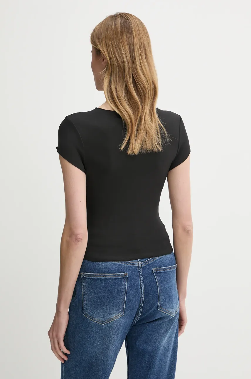 Футболка Tommy Jeans женская цвет чёрный DW0DW20623 Футболка Tommy Jeans женская цвет чёрный DW0DW20623