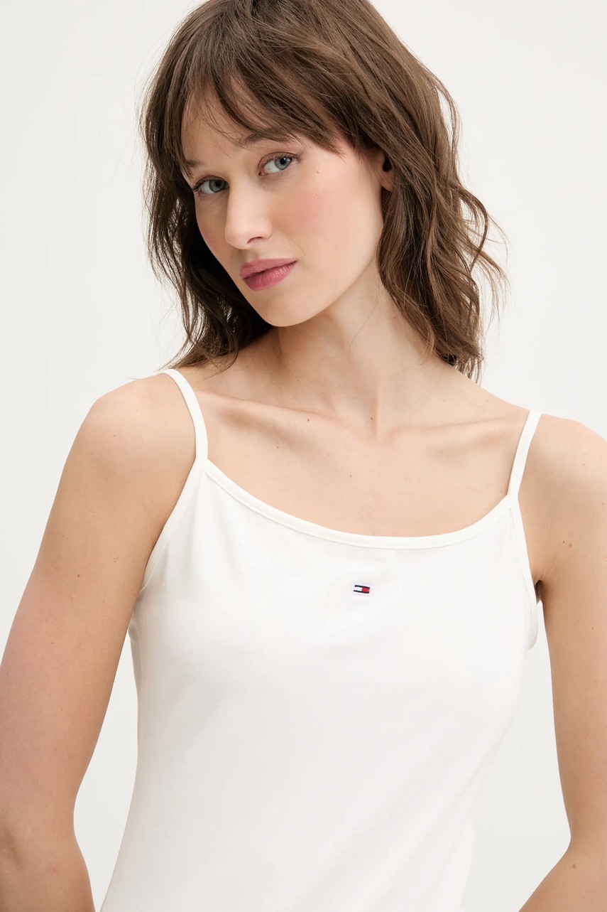 Tommy Jeans top dámský bavlněný s elastanem (obrázek 4)