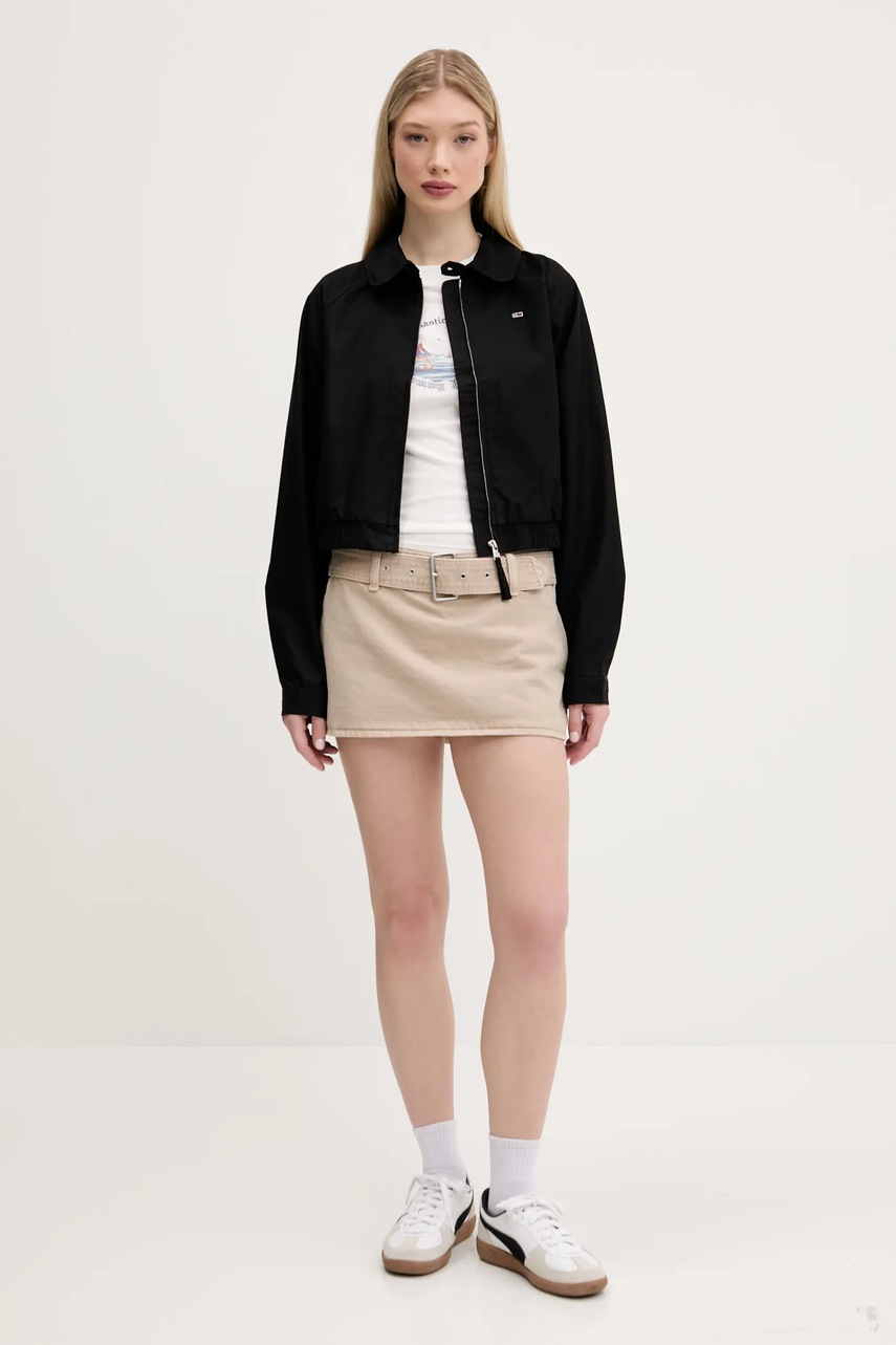 Хлопковая футболка Tommy Jeans цвет белый DW0DW21342