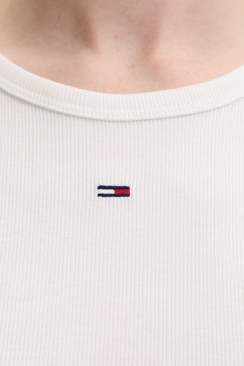 Tommy Jeans basic tričko dámské bavlněné s elastanem 2-pack (obrázek 8)