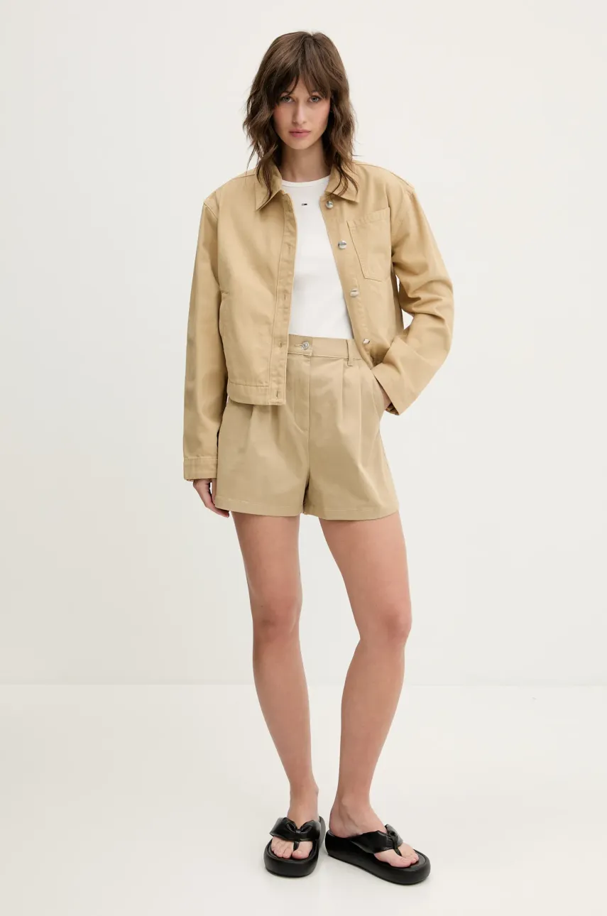 Футболка Tommy Jeans 2 шт женская цвет синий DW0DW21430 Футболка Tommy Jeans 2 шт женская цвет синий DW0DW21430