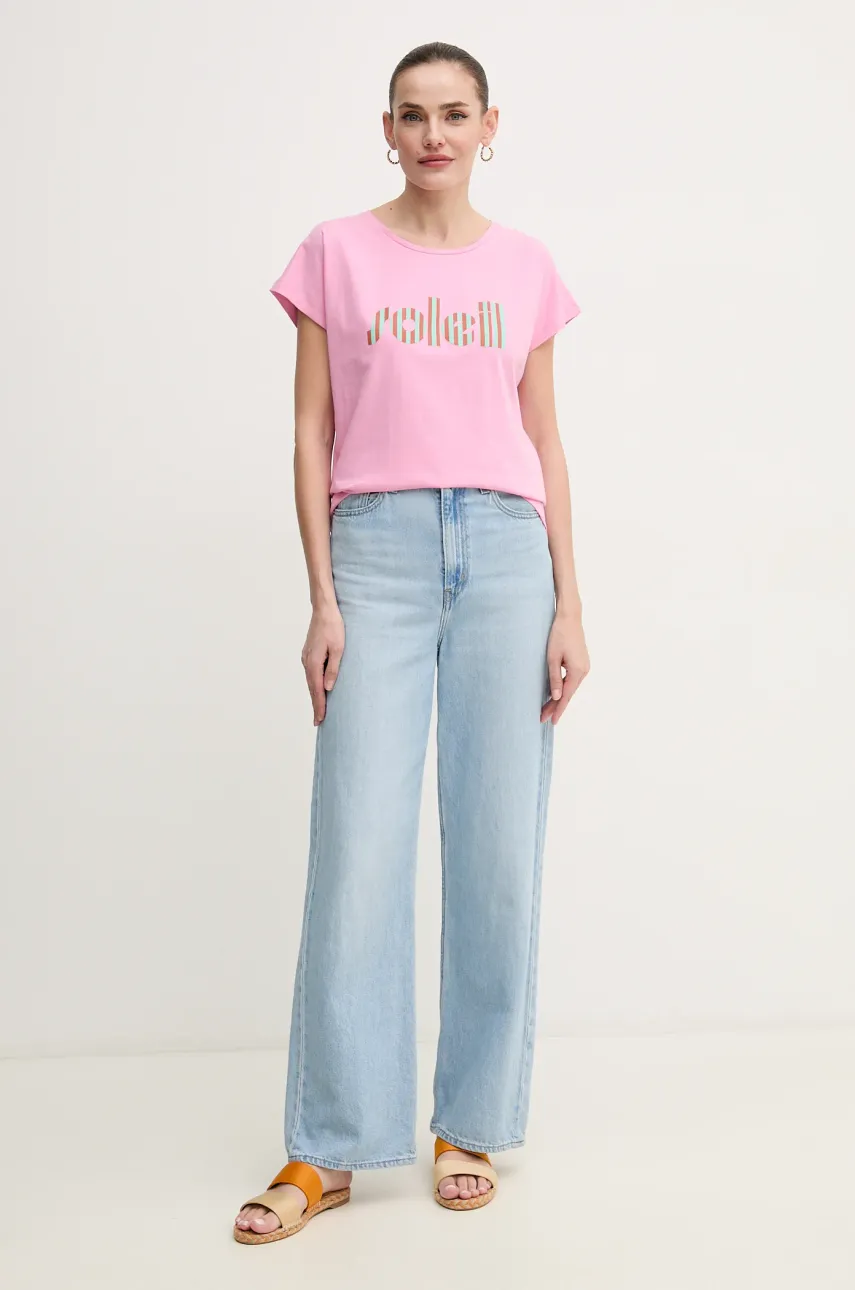 Хлопковая футболка La Petite Française TYFANY женская цвет розовый TYFANY Хлопковая футболка La Petite Française TYFANY женская цвет розовый TYFANY