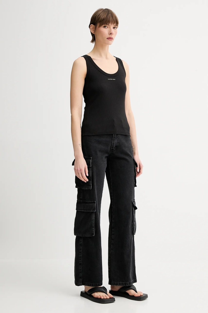 Топ G-Star цвет чёрный D26065-D253