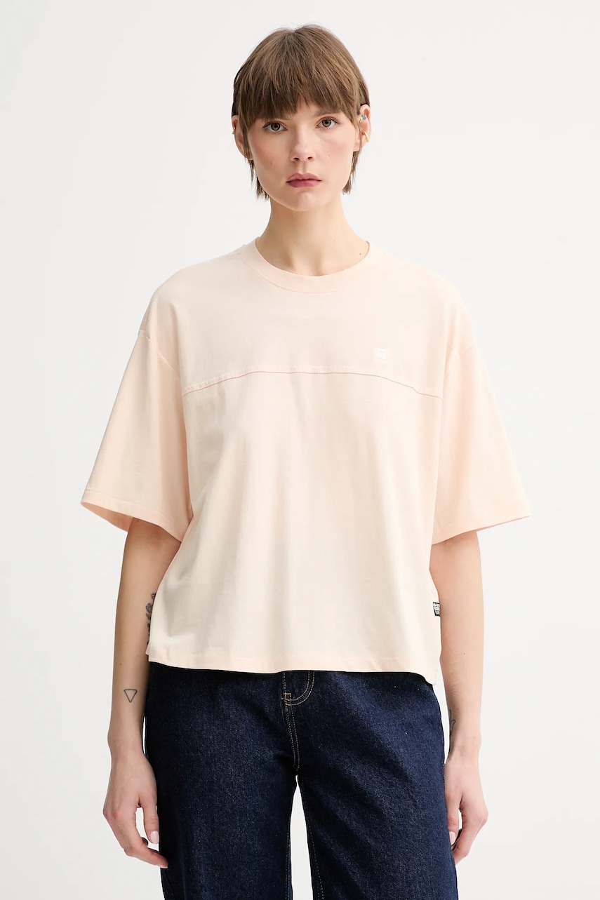G-Star tricou din bumbac culoarea bej, D26134-336
