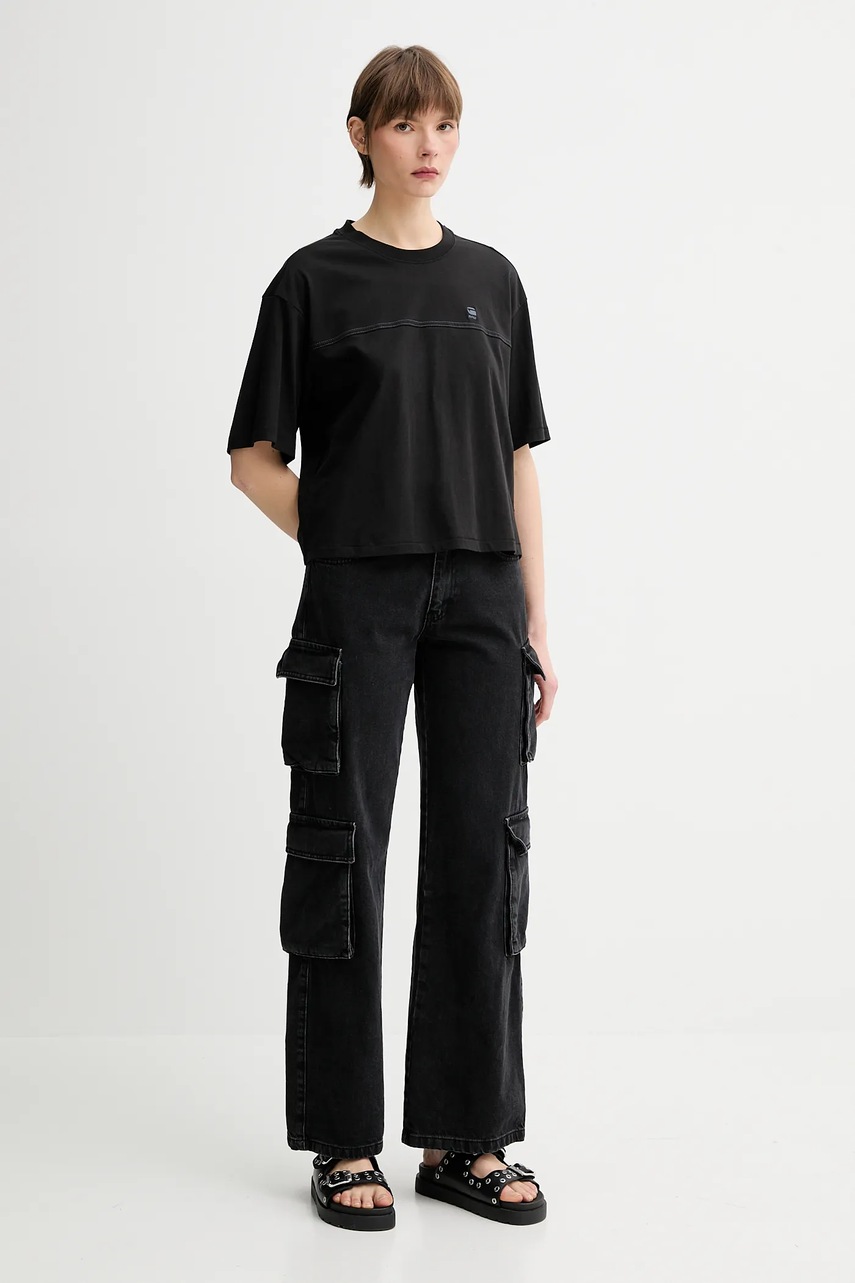 Хлопковая футболка G-Star цвет чёрный D26134-336