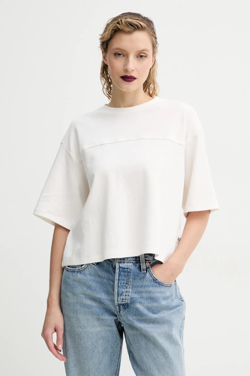 G-Star tricou din bumbac femei, culoarea alb, D26419-C812