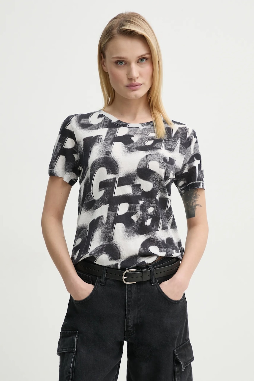 G-Star Raw tricou din bumbac femei, culoarea alb, D26066-C565 G-Star Raw tricou din bumbac femei, culoarea alb, D26066-C565