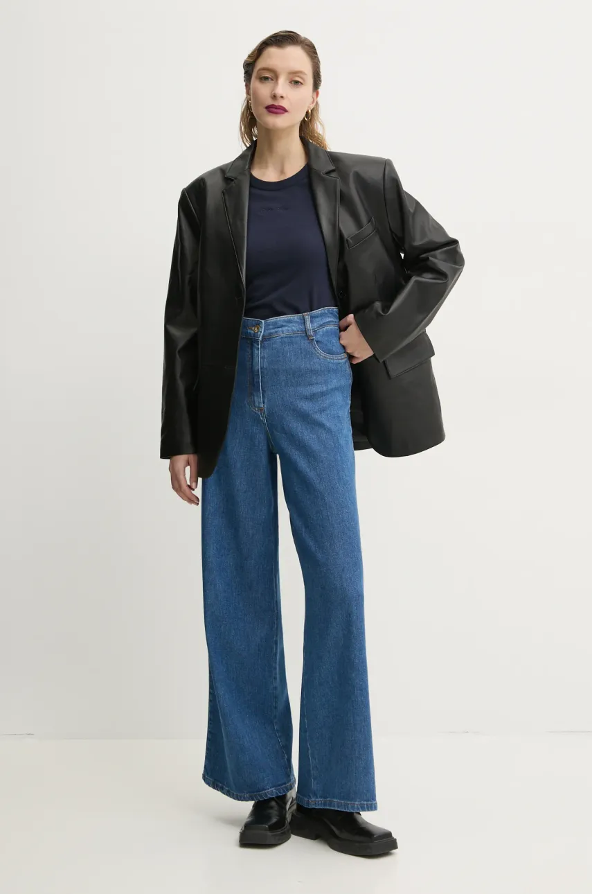 Хлопковая футболка G-Star Raw женская цвет синий D26069-D975 Хлопковая футболка G-Star Raw женская цвет синий D26069-D975