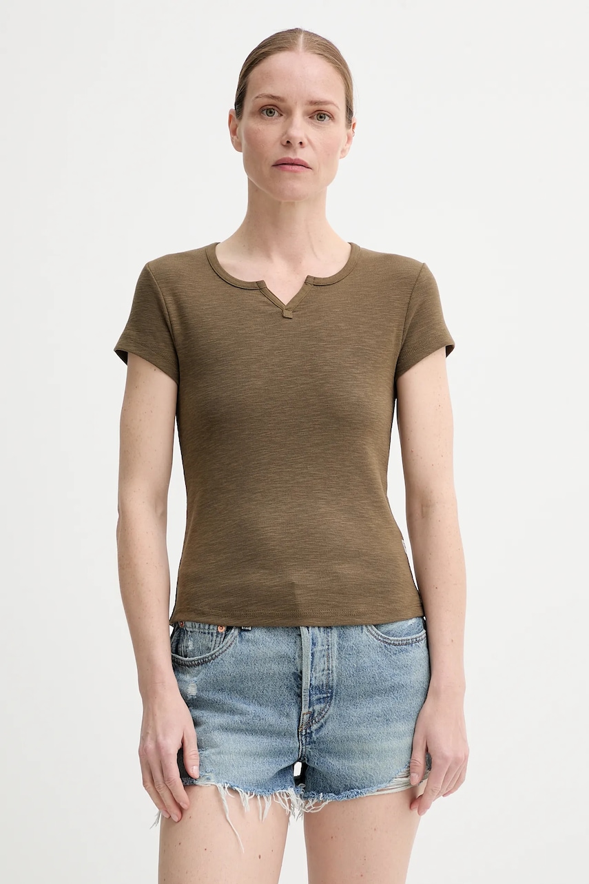 G-Star tricou din bumbac culoarea verde, D26075-D958