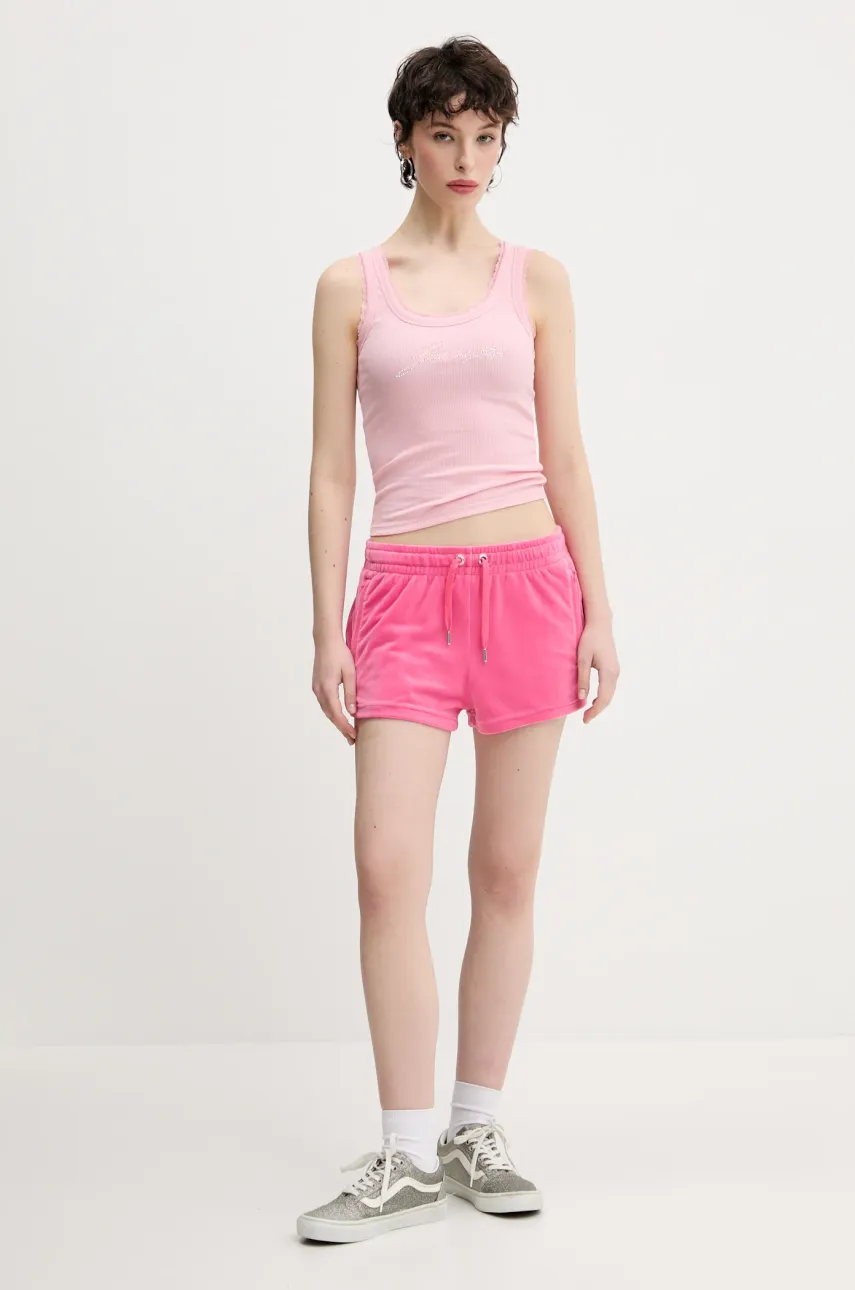 Топ Juicy Couture JUICY HIBISCUS CRYSTAL цвет розовый JCWLV125335 Топ Juicy Couture JUICY HIBISCUS CRYSTAL цвет розовый JCWLV125335