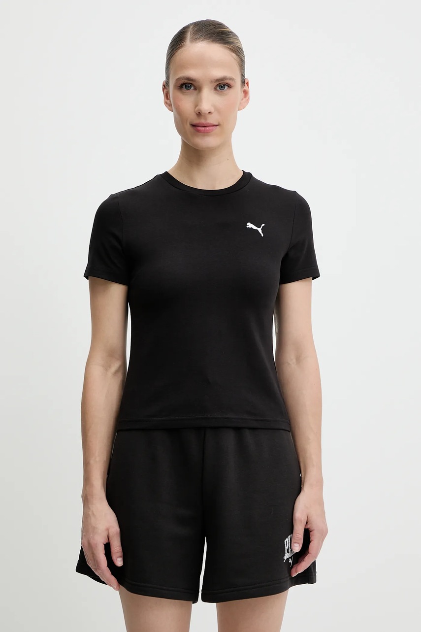 Puma tricou femei, culoarea negru, 629742