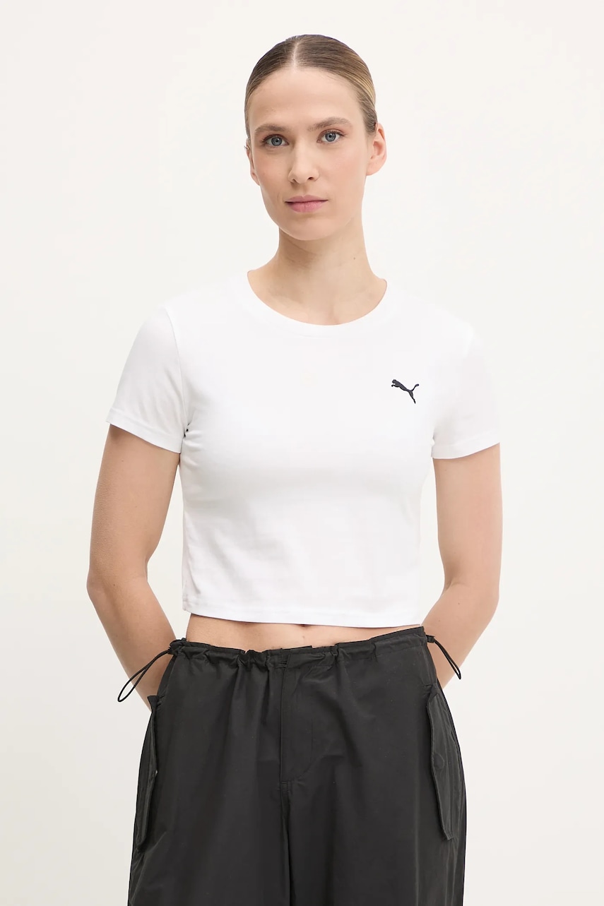 Puma tricou culoarea alb, 629745