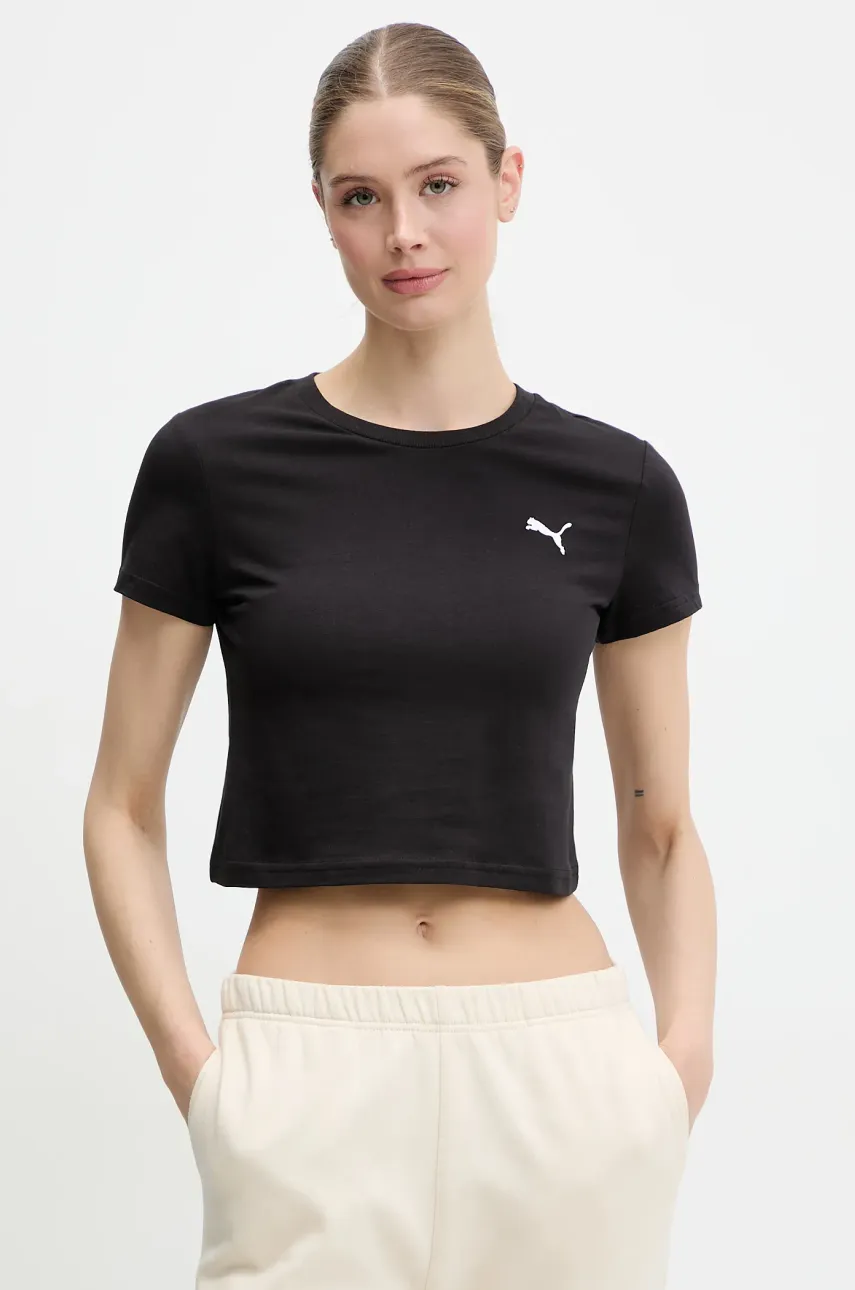 Levně Tričko Puma dámské, černá barva, 629745