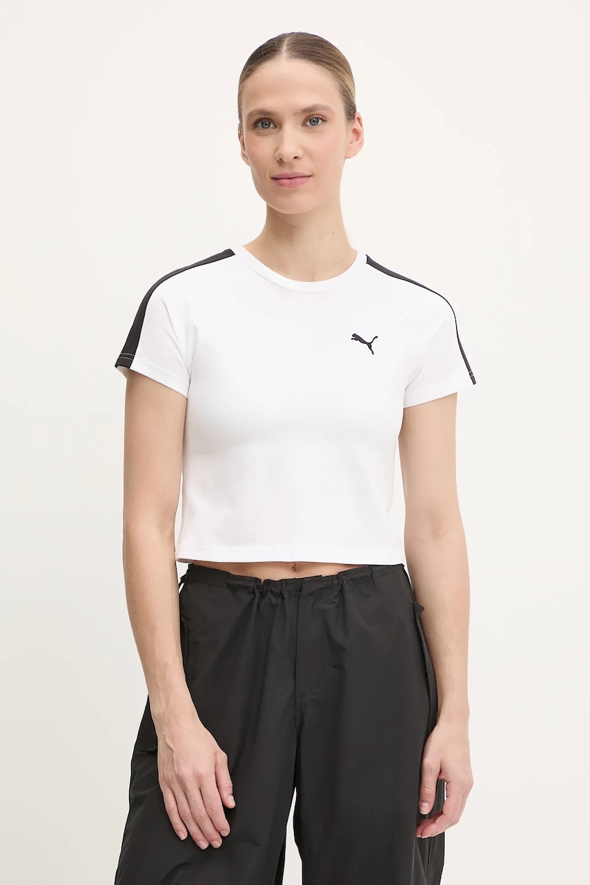 Levně Tričko Puma dámské, bílá barva, 629802