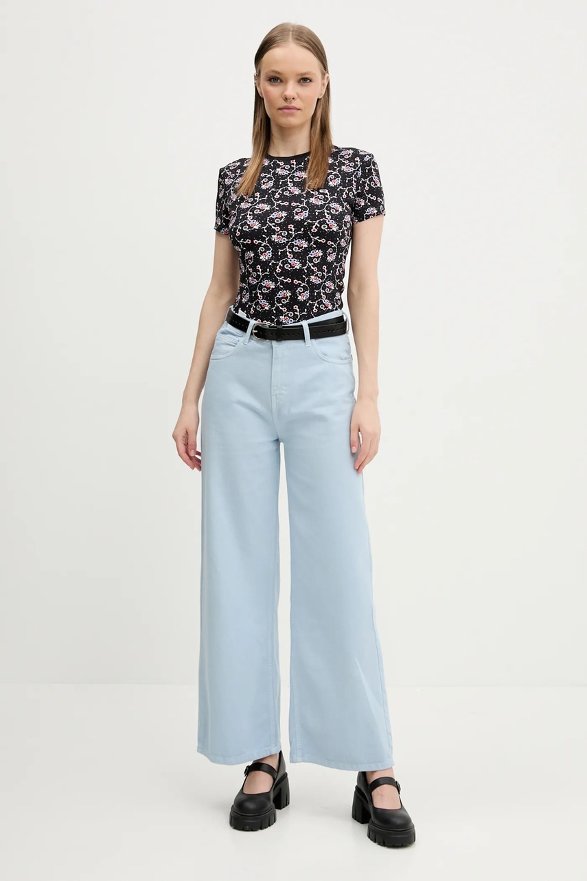 Футболка Tommy Jeans женская цвет чёрный DW0DW20625