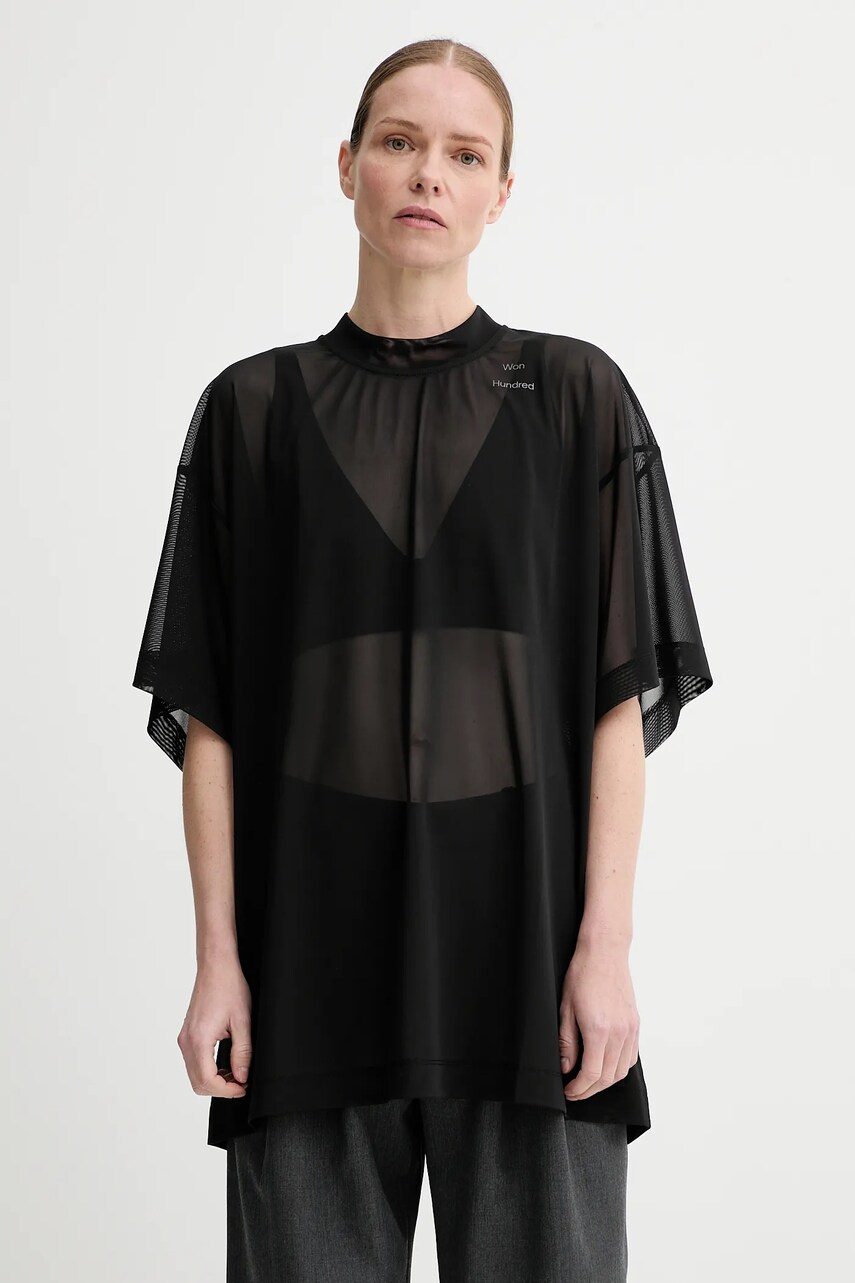Won Hundred tricou culoarea negru, 3649-13034