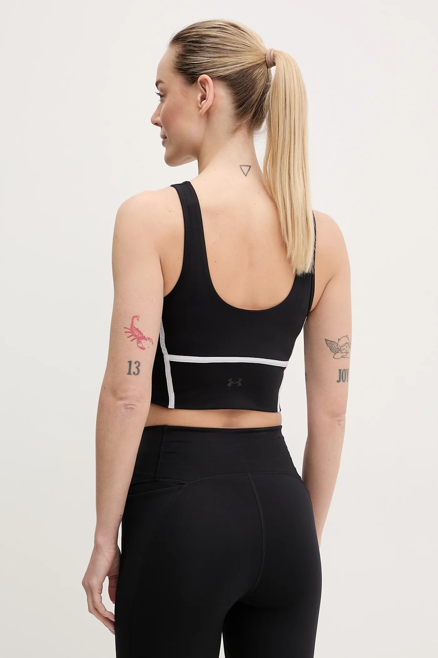 Τοπ προπόνησης Under Armour Meridian Piped χρώμα: μαύρο, 6003529 φωτογραφία