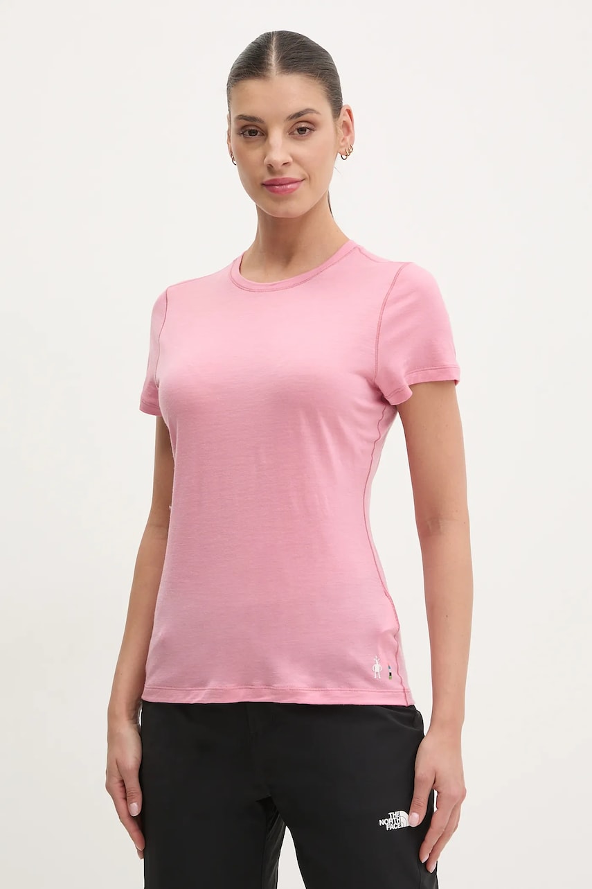 Smartwool tricou sport culoarea roz, SW002775