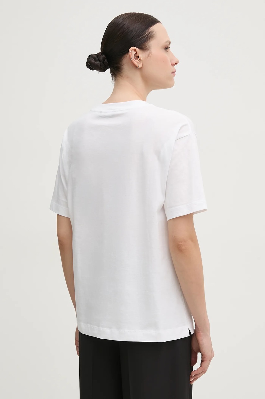 Βαμβακερό μπλουζάκι Joop! γυναικείο, χρώμα: άσπρο, 30046239 φωτογραφία