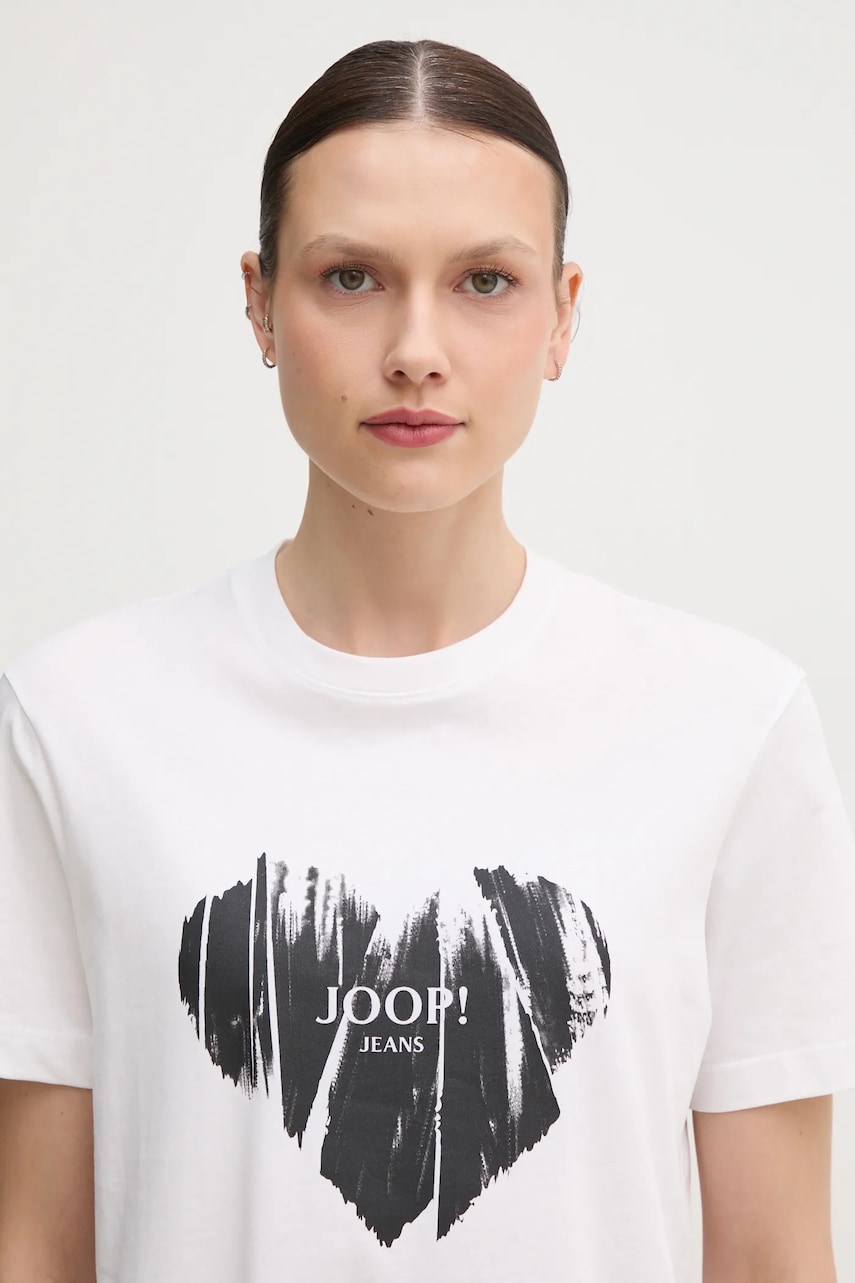 Joop! tricou din bumbac femei, culoarea alb, 30046948