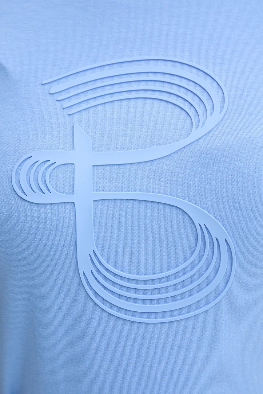 Μπλουζάκι Bruuns Bazaar χρώμα: μπλε, BBW4000 φωτογραφία