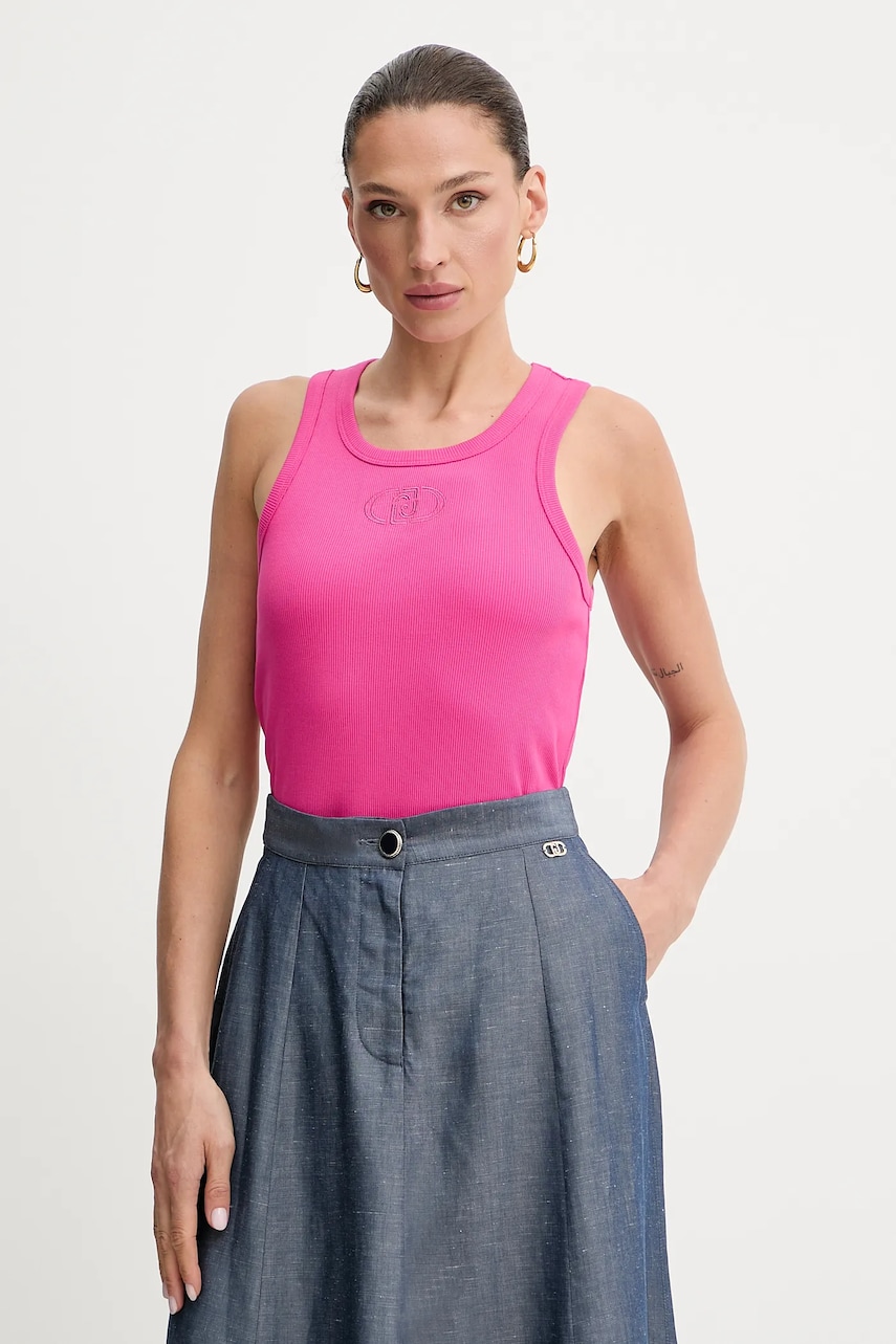 Levně Top Liu Jo růžová barva, WA5367.J0295