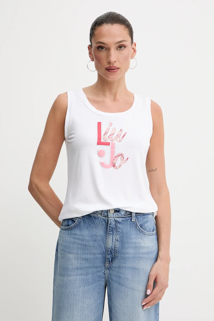 

Топ Liu Jo в бяло VA5195.JS360, Бял