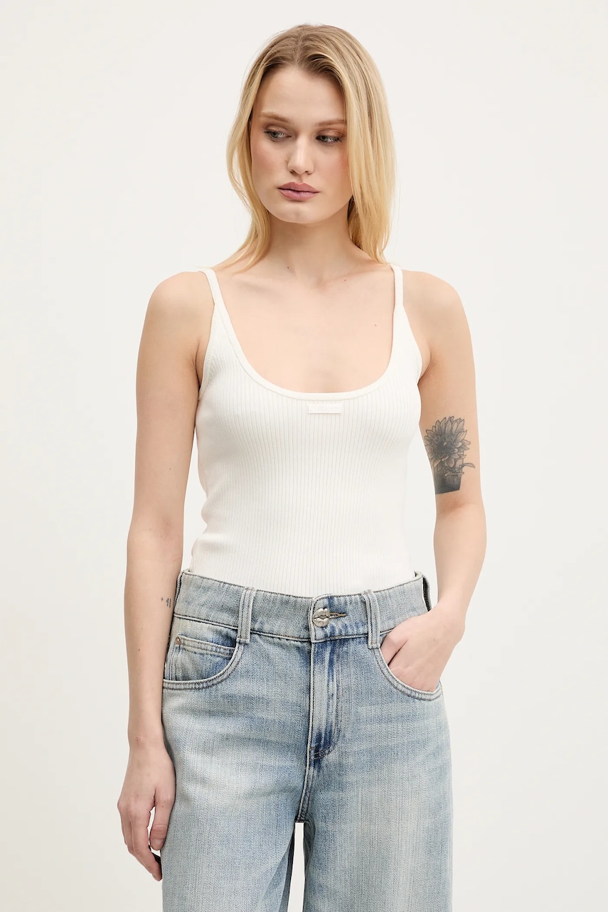 Miss Sixty top femei, culoarea bej, 6S1RJ36900