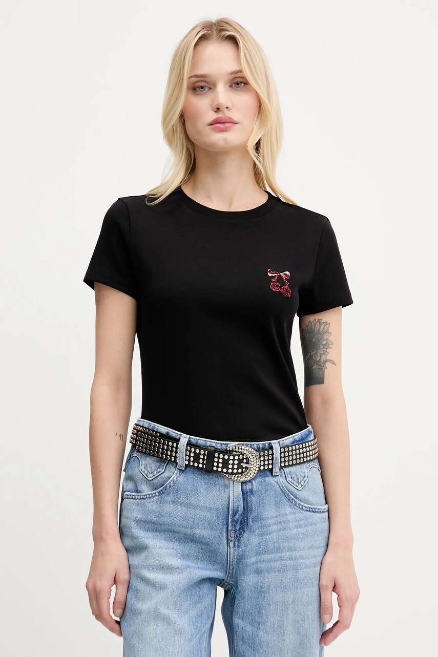 Miss Sixty tricou culoarea negru, 6S2SJ19500