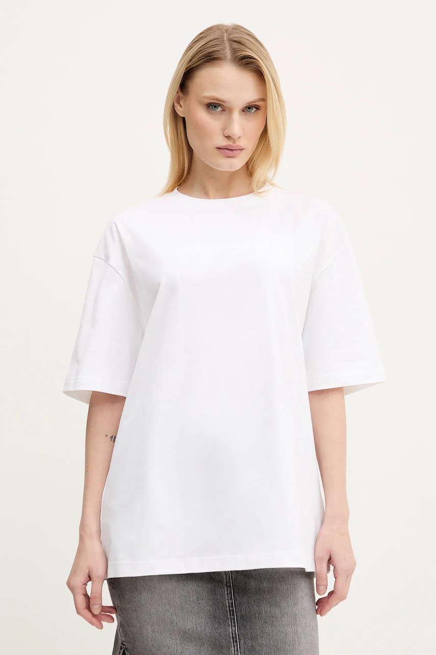 Miss Sixty tricou din bumbac femei, culoarea alb, 6S2SJ76100 Miss Sixty tricou din bumbac femei, culoarea alb, 6S2SJ76100