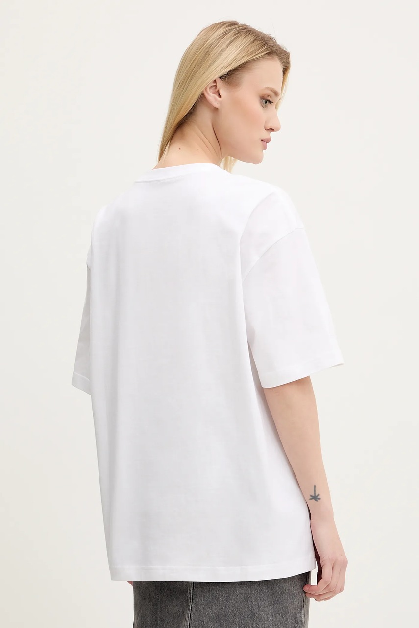 Βαμβακερό μπλουζάκι Miss Sixty γυναικείο, χρώμα: άσπρο, 6S2SJ76100 φωτογραφία