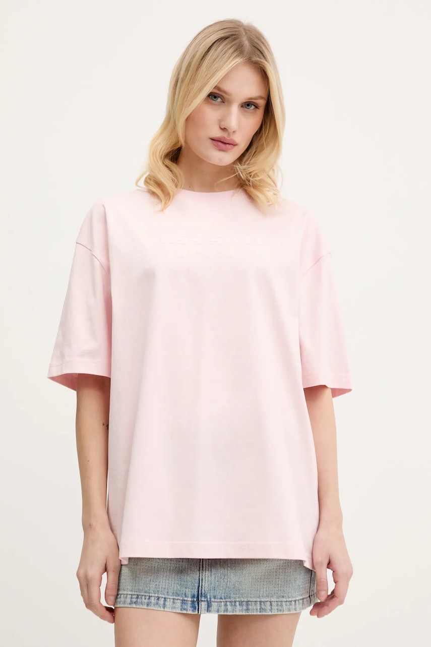 Miss Sixty tricou din bumbac femei, culoarea roz, 6S2SJ76100 Miss Sixty tricou din bumbac femei, culoarea roz, 6S2SJ76100
