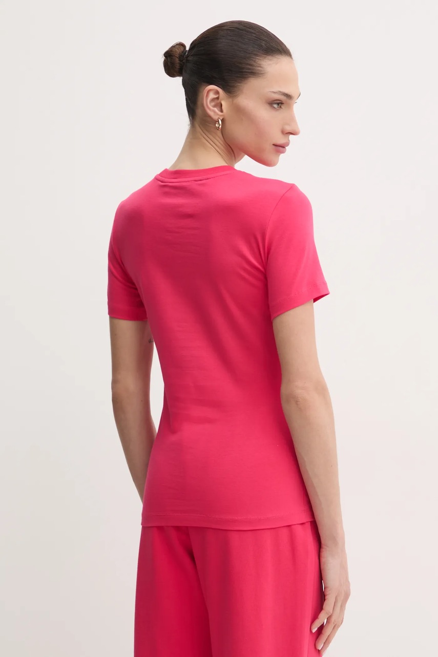 Μπλουζάκι Just Cavalli χρώμα: ροζ, 78PAHE11 CJ112 φωτογραφία