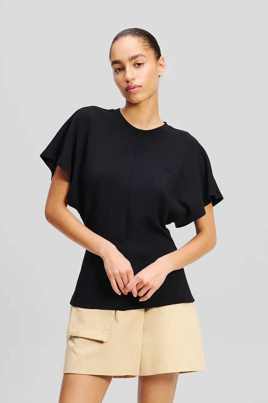 Karl Lagerfeld tricou femei, culoarea negru, A2W17061