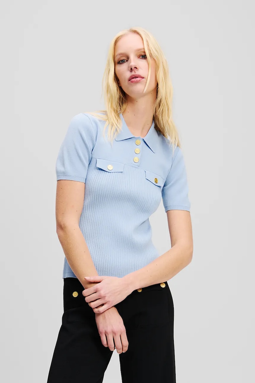 Karl Lagerfeld tricou polo femei, A2W18027 Karl Lagerfeld tricou polo femei, A2W18027