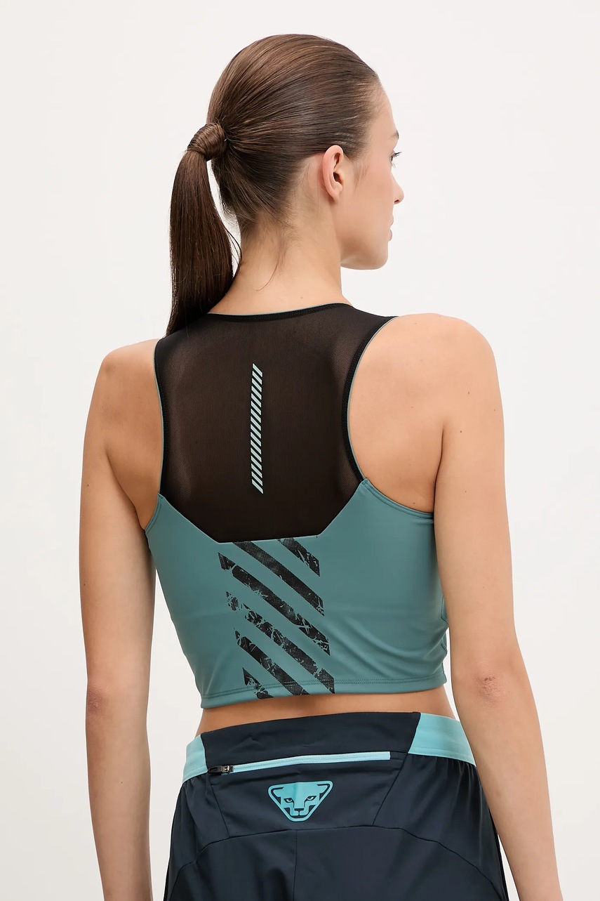 Αθλητικό top Dynafit Trail χρώμα: πράσινο, 08.0000071903 φωτογραφία