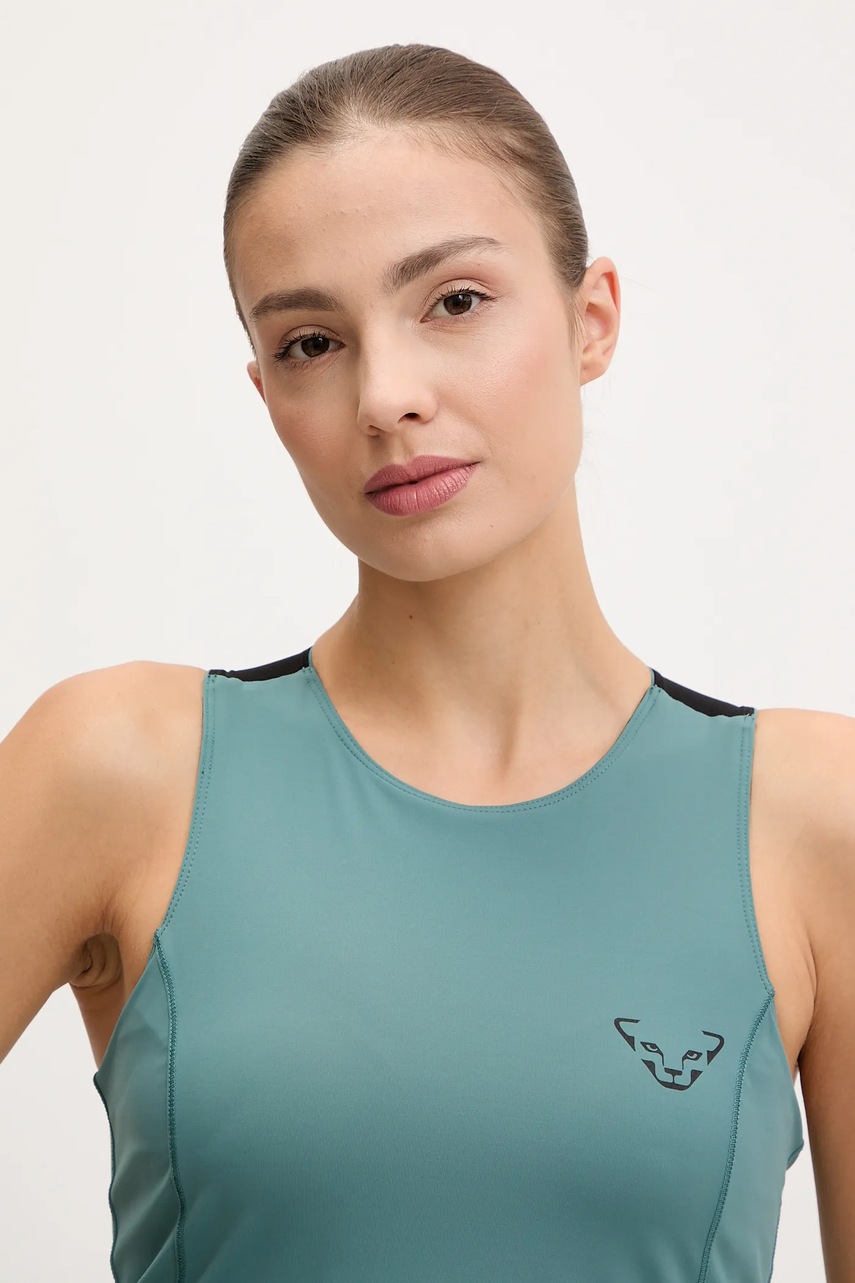 Αθλητικό top Dynafit Trail χρώμα: πράσινο, 08.0000071903 φωτογραφία