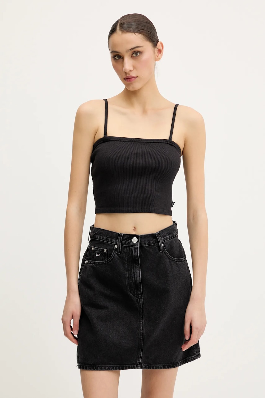 Vans top din bumbac culoarea negru, VN000M8UBLK1 Vans top din bumbac culoarea negru, VN000M8UBLK1