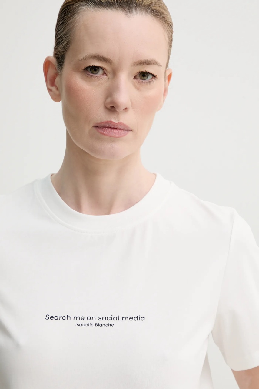 Μπλουζάκι ISABELLE BLANCHE χρώμα: άσπρο, IS25SS-T153-T013 φωτογραφία