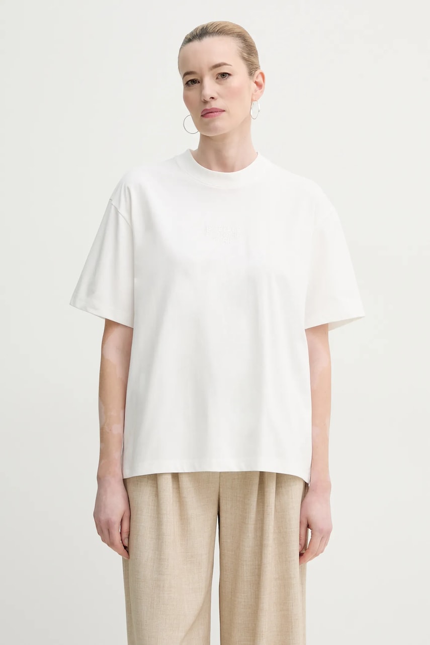 ISABELLE BLANCHE tricou femei, culoarea alb, IS25SS-T053-T013 ISABELLE BLANCHE tricou femei, culoarea alb, IS25SS-T053-T013